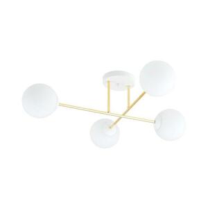 EMIBIG Csillár rúdon MAGNUM 4xE14/10W/230V fehér/arany 1234/4 kép