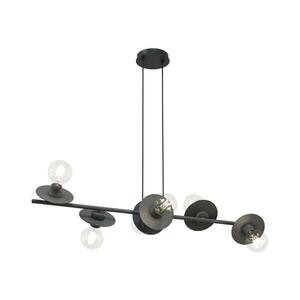 EMIBIG Csillár zsinóron TOKEN 6xE27/15W/230V fekete 1426/6 kép