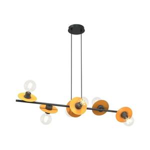 EMIBIG Csillár zsinóron TOKEN 6xE27/15W/230V narancs 1428/6 kép