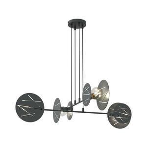 EMIBIG Csillár zsinóron XOTIC 4xE27/15W/230V fekete 1411/4 kép