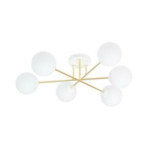 EMIBIG Csillár rúdon MAGNUM 6xE14/10W/230V fehér/arany 1234/6 kép