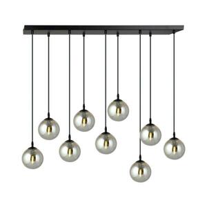 EMIBIG Csillár zsinóron COSMO 9xE14/10W/230V fekete/szürke 712/9 kép