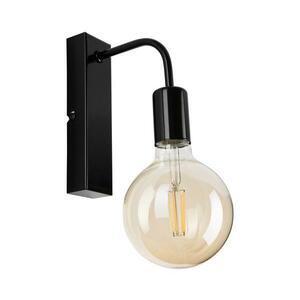 Fali lámpa ASTRID 1xE27/60W/230V fényes fekete KM kép