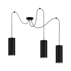 Csillár zsinóron ZIK 3xE27/40W/230V pók fekete 0952 kép