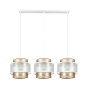 Csillár zsinóron GABI 3xE27/60W/230V arany/fehér 0839 kép