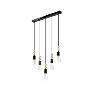 Simon 5xE27/60W/230V fekete függeszték kábellel LM kép