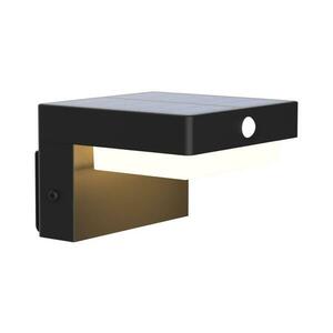 LED napelemes fali lámpa MALI LED/4, 5W/3, 7V 2000 mAh IP44 fekete, érzékelővel 329417 kép