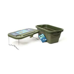 Összecsukható kemping piknikkosár fedéllel 2in1 zöld PCP16GR kép