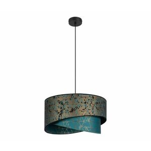 Csillár zsinóron REZO 1xE27/60W/230V türkiz/arany 0054 kép