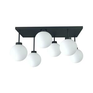 Keter Lighting Felületre szerelhető csillár DEA 6xE14/60W/230V fekete/fehér 2904 kép