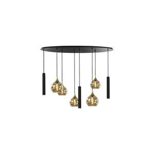 Keter Lighting CALYPSO lógó 3xGU10/60W + 5xE27/60W fekete/arany 2889 kép