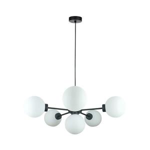 Keter Lighting Csillár zsinóron KALIOPE 6xE14/50W/230V fekete/fehér 2923 kép