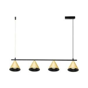 Csillár zsinóron CONE 4xGU10/10W/230V arany/fekete ML1125 kép