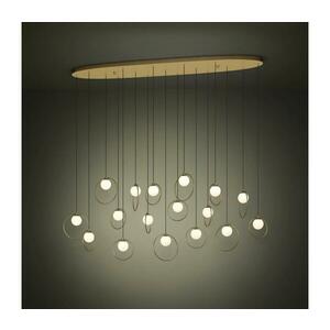 Eglo 390348 - LED Dimmelhető csillár zsinóron PORTOCOLOM 17xLED/3W/230V arany 390348 kép