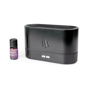 LED RGB ultrahangos aroma diffúzor és párásító, 180 ml, fekete, világítással PADYMF701B kép