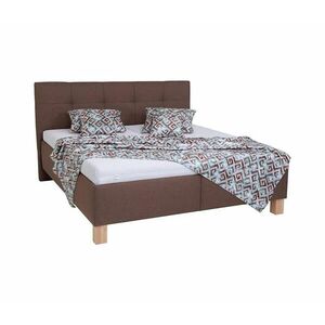 POHODA MARIA kárpitozott ágy ágyneműtartóval, matrac nélkül, 180x200 cm, barna 8590828931546 kép