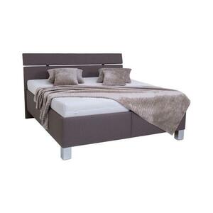 POHODA Kárpitozott ágy ALIS 180x200 cm matraccal és ágyneműtartóval, barna 8590828932666 kép