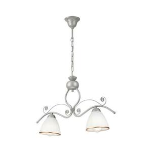 Csillár láncon RETRO 2xE27/60W/230V ezüst LM kép