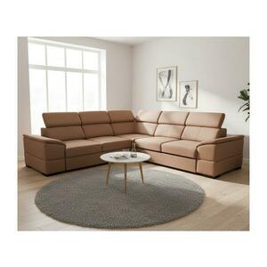 MEBLEDOMI Univerzális sarokülőgarnitúra, ággyá nyitható, tárolóval GRANADA barna 8590828029946 kép