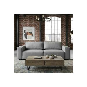 MEBLEDOMI RONDA szürke, kihúzható háromüléses kanapé tárolóval 8590828037583 kép