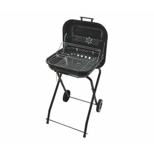 Hordozható faszenes grillsütő fekete 13028 kép