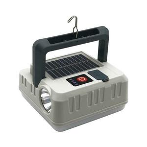 LED Napelemes lámpa power bank funkcióval LED/1W/5, 5V 8000K IPX4 1200 mAh szürke 330932 kép