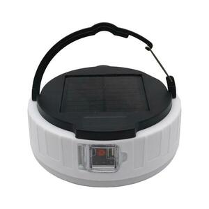 LED Napelemes lámpa power bank funkcióval LED/2W/2V 6500K IPX4 2400 mAh fekete 330949 kép