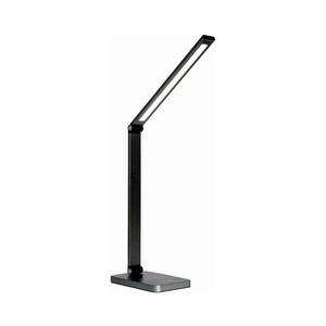 LED asztali lámpa vezeték nélküli töltővel LED/10W/230V fekete PDL888B kép