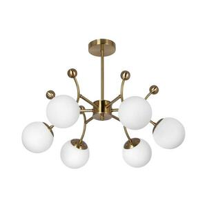 Csillár rúdon 6xE27/60W/230V arany W kép