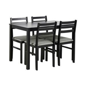 Actona EMILY fekete étkezőasztal szett 4 székkel 0000108310 kép