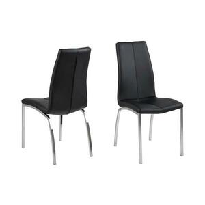 Actona Étkezőszék AMAL 1 db fekete/matt króm 0000049252 kép