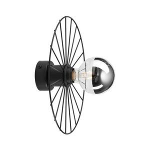 Fali lámpa MONTANA 1xE27/15W/230V átm. 30 cm fekete KM kép