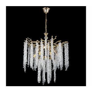 Csillár láncon 6xE14/60W/230V átm. 53 cm arany W kép