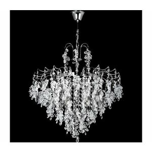 Csillár láncon 6xE14/60W/230V átm. 50 cm fényezett króm W kép