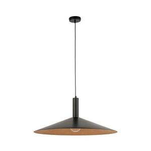 Csillár zsinóron CAPRI 1xE27/15W/230V átm. 70 cm fekete/réz 41009 kép