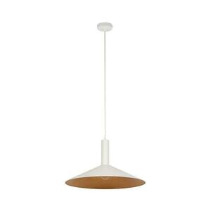 Csillár zsinóron CAPRI 1xE27/15W/230V átm. 50 cm fehér/réz 41016 kép