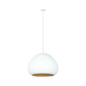 Csillár zsinóron LAVA 1xE27/15W/230V fehér/arany 41076 kép