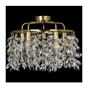 Felületre szerelhető csillár 5xE14/60W/230V átm. 40 cm arany P kép