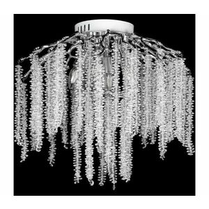 Felületre szerelhető csillár 6xE14/60W/230V + 3xLED/3W átm. 54 cm fényezett króm P kép