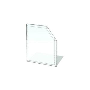 Lienbacher Üveg kandalló alá 1100x1100x8 mm ferde négyzet 21.02.982.2 kép