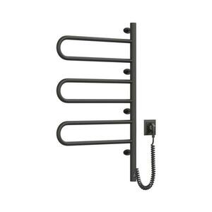 Navin Elektromos forgatható törölközőszárító FOUETTE 185W/230V 81, 8 cm IP44 fekete 12 kép