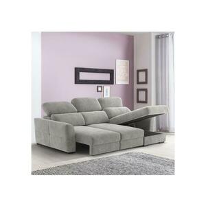 Minimaxx Univerzális kihúzható háromszemélyes sarokkanapé tárolóval TRENTO világosszürke 5945868062164 kép