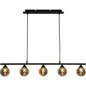 Csillár zsinóron IMAGINE 5xG9/40W/230V fekete/füstös P1803 kép