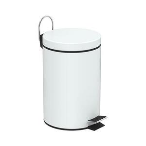 Aqualine SIMPLE LINE 3 l hulladéktároló, matt fehér 28103 kép