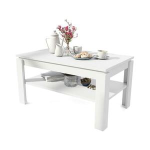 Mazzoni Fehér ADEN konferenciás asztal emelhető lappal és polccal, kihúzható 5903631914874 kép