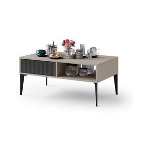 Mazzoni RONJA dohányzóasztal fiókkal, taupe/fekete színben 5903631915796 kép