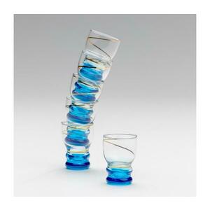 Készlet 6x Felespohár átlátszó kék 8590828025979 kép