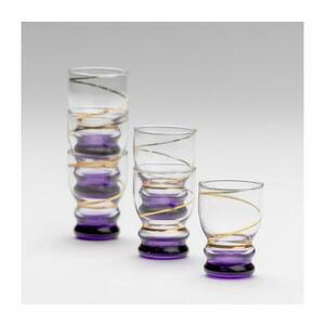 Készlet 6x Felespohár átlátszó lila 8590828025986 kép
