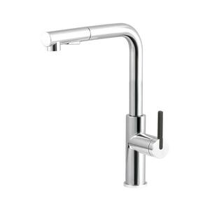 Deante BKM_073M mosogató csaptelep kihúzható zuhannyal, MOMI króm BKM_073M kép