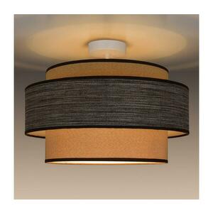 Felületre szerelhető csillár GRACE 1xE27/60W/230V átm. 40 cm krémes/barna 0675 kép